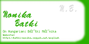 monika batki business card